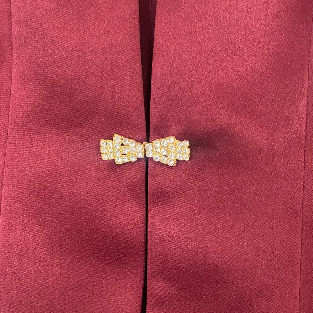 Alex Evenings Women's Deep Red Blazer Size 4 - Picture 3 of 12